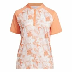 Adidas Floral Golf Polo + Damen