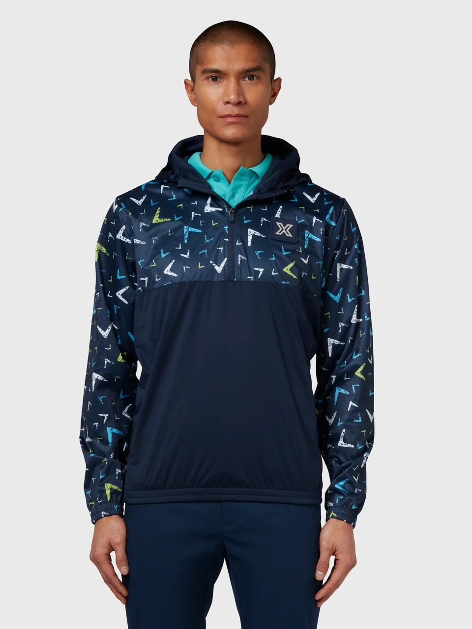 Callaway MULTI-COLOR Chev 1/4 Zip Hoodie Base Layer Herren - Image 3