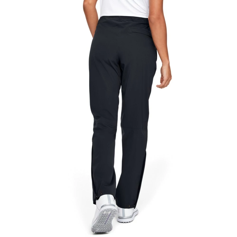 Under Armour Stormproof Golf Regenhose Damen Schwarz - Image 4